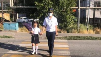 Photo of Шымкенттік полицейлер балаларға жол жүру ережелерін үйретуде