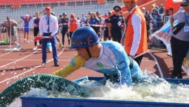 Photo of ШЫМКЕНТТІК ӨРТ СӨНДІРУШІ ҮШ ДҮРКІН ӘЛЕМ ЧЕМПИОНЫ АТАНДЫ