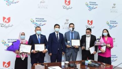 Photo of ШЫМКЕНТТЕ «ЖОМАРТ ЖҮРЕК» ЛАУРЕАТТАРЫ МАРАПАТТАЛДЫ