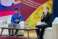 Photo of ӘЛЕМ ЧЕМПИОНАТЫНЫҢ КҮМІС ЖҮЛДЕГЕРІ ЖАСТАРМЕН КЕЗДЕСТІ