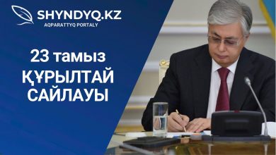 Photo of ҚҰРЫЛТАЙ САЙЛАУЫ 23 ТАМЫЗҒА БЕЛГІЛЕНДІ